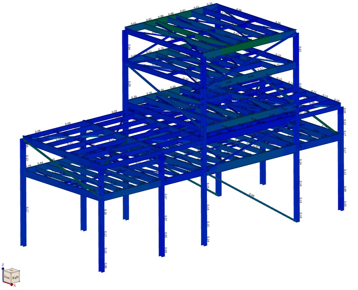Structural frame FEA analysis